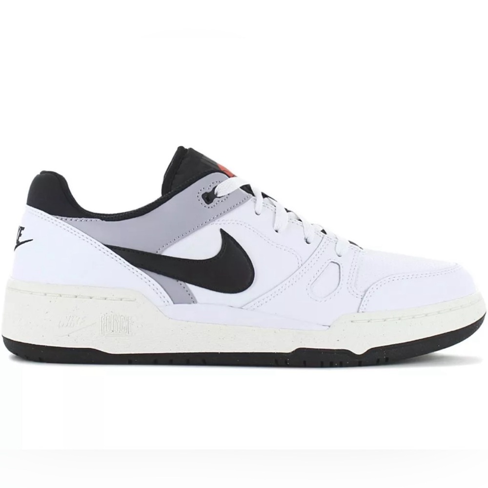Size 12 - Nike Full Force‎ Low White Black